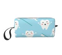 Lindo Dentista higienista Dental Estampado Azul, Bolsa de Maquillaje Bolsa de cosméticos Bolsa de artículos de tocador de Viaje portátil Bolsa de Maquillaje