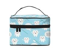 Lindo Dentista higienista Dental Estampado Azul, Bolsa de Maquillaje Bolsa de cosméticos Bolsa de Aseo de Viaje portátil Estuche para lápices