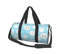 Lindo Dentista higienista Dental Estampado Azul, Bolsa de Viaje de Gran Capacidad, Bolso Redondo, Bolsa de Viaje Deportiva, Bolsa de Mano, Bolsa de Fitness
