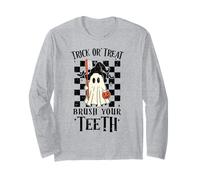 Lindo Dentista Truco O Dientes Halloween Dientes Halloween Dental Manga Larga
