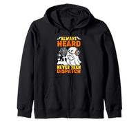 Lindo despachador Fantasma Halloween Siempre escuchado Pero Nunca Visto Sudadera con Capucha