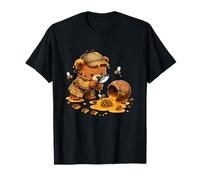 Lindo Detective Oso De Peluche Miel Abeja Misterio Escena Camiseta