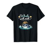 Lindo Detective Whale Pun Whale Well Well Cita Camiseta