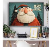 Lindo Diamond Painting Adultos Navidad Diamond Painting Kit Completo, DIY 5D Manualidades Niños kit Punto de Cruz Cristal Pintura De Diamante Pintar por Numeros Para Home Decoration 80x100cm 0M-1509