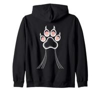 Lindo dibujo de huellas de gato para amantes de las mascotas y dueños de mascotas Sudadera con Capucha
