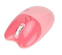 Lindo Dibujo de Pata de Gato 2,4G Ratón Inalámbrico de Modo Dual Silencioso Agarre Cómodo para Viajes de Oficina en Casa (Pink)