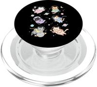 Lindo Dibujos Animados Astronauta Gatos Planetas Estrel PopSockets PopGrip para MagSafe