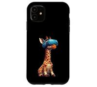 Lindo Dibujos Animados Jirafa Jugador Realidad Virtual Vibes Carcasa para iPhone 11