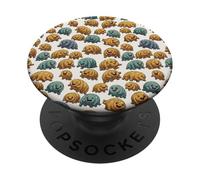 Lindo Dibujos Animados Tardígrados Patrón Sin Fisuras Oso PopSockets PopGrip Adhesivo