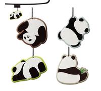 Lindo difusor de aroma para automóviles - 4 piezas decoración de espejo retrovisor | en forma de animal de larga duración para vehículo ambientador tabletas - para mujeres y hombres armario taquilla