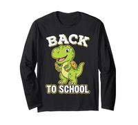 Lindo Dino Regreso A La Escuela Estudiante T-R Manga Larga