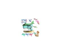 Lindo dinosaurio Airplane Launcher Toy,8'' Foam Glider Plane Flying Toys,Outdoor Flying Aircraft with Easy-Load Mechanism,Long Flight Distance Airplane Toys,Easy to Launch Foam Aircraft,Party Favors