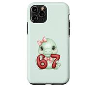 Lindo Dinosaurio Coqueta 67 Meme Six Seven Dino Girl Mujeres Carcasa para iPhone 11 Pro