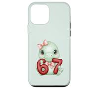 Lindo Dinosaurio Coqueta 67 Meme Six Seven Dino Girl Mujeres Carcasa para iPhone 12 Mini