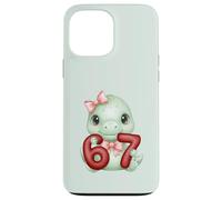 Lindo Dinosaurio Coqueta 67 Meme Six Seven Dino Girl Mujeres Carcasa para iPhone 13 Pro MAX