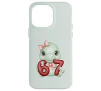 Lindo Dinosaurio Coqueta 67 Meme Six Seven Dino Girl Mujeres Carcasa para iPhone 14 Pro MAX