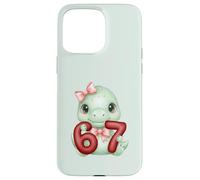 Lindo Dinosaurio Coqueta 67 Meme Six Seven Dino Girl Mujeres Carcasa para iPhone 15 Pro MAX