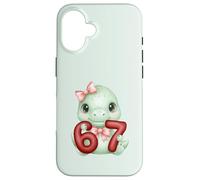Lindo Dinosaurio Coqueta 67 Meme Six Seven Dino Girl Mujeres Carcasa para iPhone 16