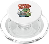 Lindo Dinosaurio de Dibujos Animados, Asesino de Cereales PopSockets PopGrip para MagSafe