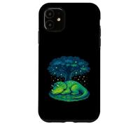 Lindo dinosaurio dormido debajo del árbol Carcasa para iPhone 11