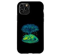 Lindo dinosaurio dormido debajo del árbol Carcasa para iPhone 11 Pro