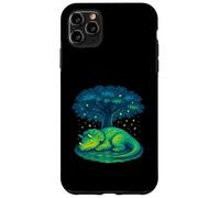 Lindo dinosaurio dormido debajo del árbol Carcasa para iPhone 11 Pro Max