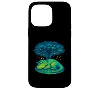 Lindo dinosaurio dormido debajo del árbol Carcasa para iPhone 14 Pro Max