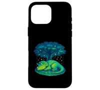 Lindo dinosaurio dormido debajo del árbol Carcasa para iPhone 16 Pro Max