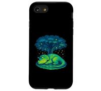 Lindo dinosaurio dormido debajo del árbol Carcasa para iPhone SE (2020) / 7 / 8
