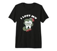 Lindo Dinosaurio I Lost My First Tooth, Divertido Hada de los Dientes Camiseta Premium