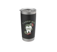 Lindo dinosaurio I Lost My First Tooth, divertido hada de los dientes Vaso térmico de acero inoxidable de doble pared