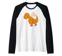 Lindo Dinosaurio Retro The Struggle is Real Funny Animal Lover Camiseta Manga Raglan