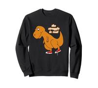 Lindo Dinosaurio Retro The Struggle is Real Funny Animal Lover Sudadera