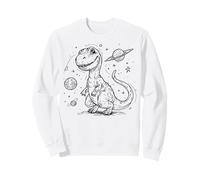 Lindo Dinosaurio T-Rex Explorador Espacial Aventura cósmica Dinosaurio Sudadera