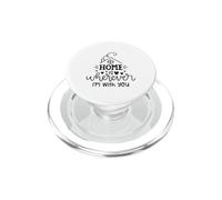 Lindo diseño de Cita de Amor Familiar Home Is Wherever I'm with You PopSockets PopGrip para MagSafe