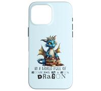 Lindo diseño de Cita de Libro de dragón para Amantes de Libros de dragón, Mujeres y yo Carcasa para iPhone 16 Pro MAX