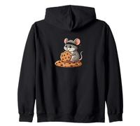 Lindo diseño de Dibujos Animados de Galletas Ninja Mouse Sudadera con Capucha