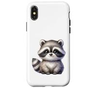 Lindo diseño de Dibujos Animados de Mapache Kawaii para niños Carcasa para iPhone X/XS