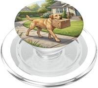 Lindo diseño de Escena de Paquete para el hogar con Perro repartidor Labrador PopSockets PopGrip para MagSafe