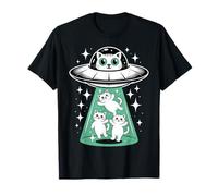 Lindo diseño de Gato Extraterrestre secuestro Divertido Espacio Gatito Camiseta