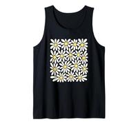 Lindo diseño de Margarita Blanca con diseño de Flores, estética Retro Camiseta sin Mangas