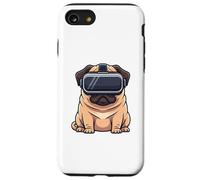 Lindo diseño de Perro Perro de Realidad Virtual Pug Carcasa para iPhone SE (2020) / 7/8