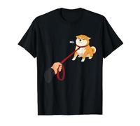 Lindo diseño de Perro Shiba Inu Nope Doge Divertido Camiseta gráfica económica, Hombre, Negro, S