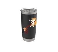 Lindo diseño de perro Shiba Inu Nope Doge divertido Vaso térmico de acero inoxidable de doble pared