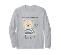 Lindo diseño de Perro Yorkshire Terrier Love Pet Dueño Manga Larga