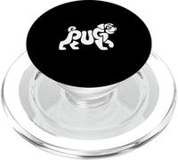 Lindo diseño de pug Word Art para amantes de los perros cachorro PopSockets PopGrip para MagSafe