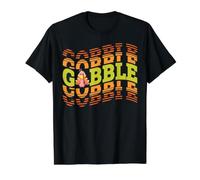 Lindo diseño del día de Acción de Gracias otoño otoño Divertido Pavo engullir Camiseta gráfica económica, Hombre, Negro, S