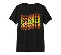 Lindo diseño del día de Acción de Gracias otoño otoño Divertido Pavo engullir Camiseta Premium