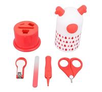 Lindo Diseño Estilo Cortaúñas Seguro para Niños Kit de Uñas para bebé con Tijera Lima de Uñas Pinzas Manicura Pedicura y Lindo Estuche para Niños Pequeños