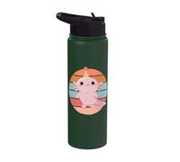 Lindo diseño retro de fiesta Axolotl Stainless Steel Insulated Water Bottle